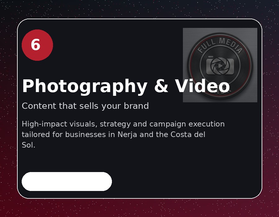 Fotografía y vídeo para negocios en Nerja